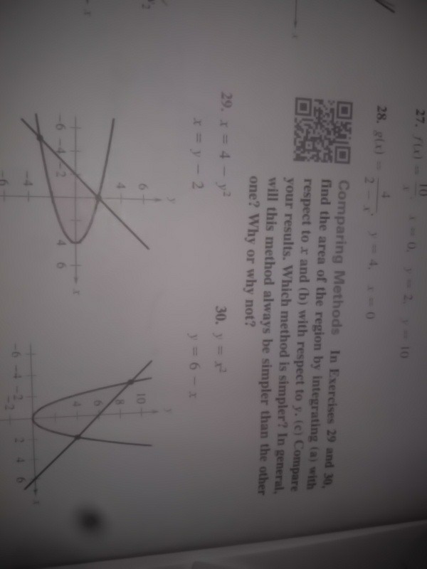 Solved 28. g(x) Comparing Methods In Exercises 29 and 30, | Chegg.com