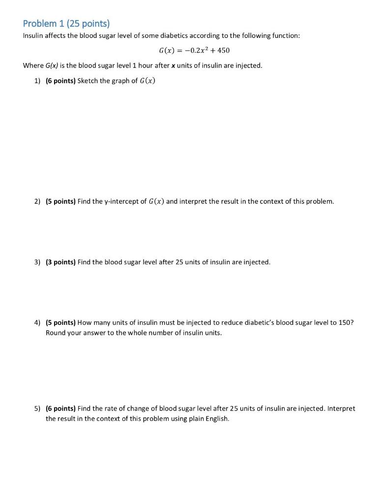 solved-problem-1-25-points-insulin-affects-the-blood-sugar-chegg