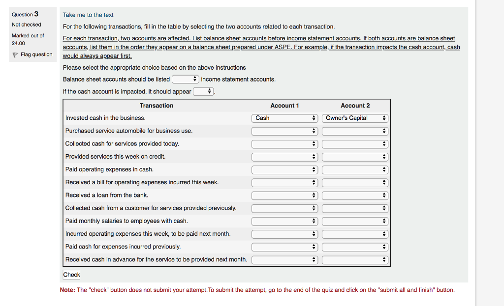 Solved Question 3 Not Checked Marked Out Of 24 00 Take Me To Chegg Com