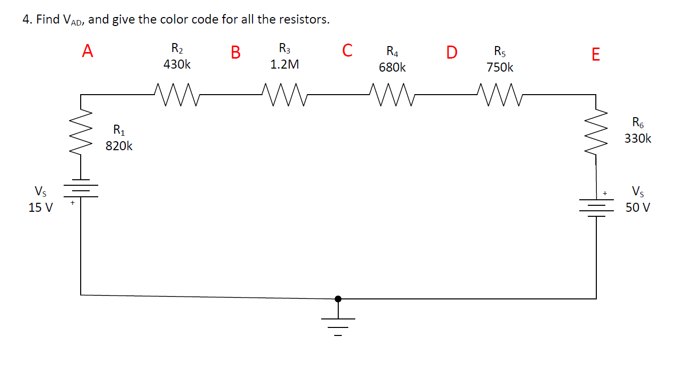 4 Find Vad And Give The Color Code For All The Chegg Com