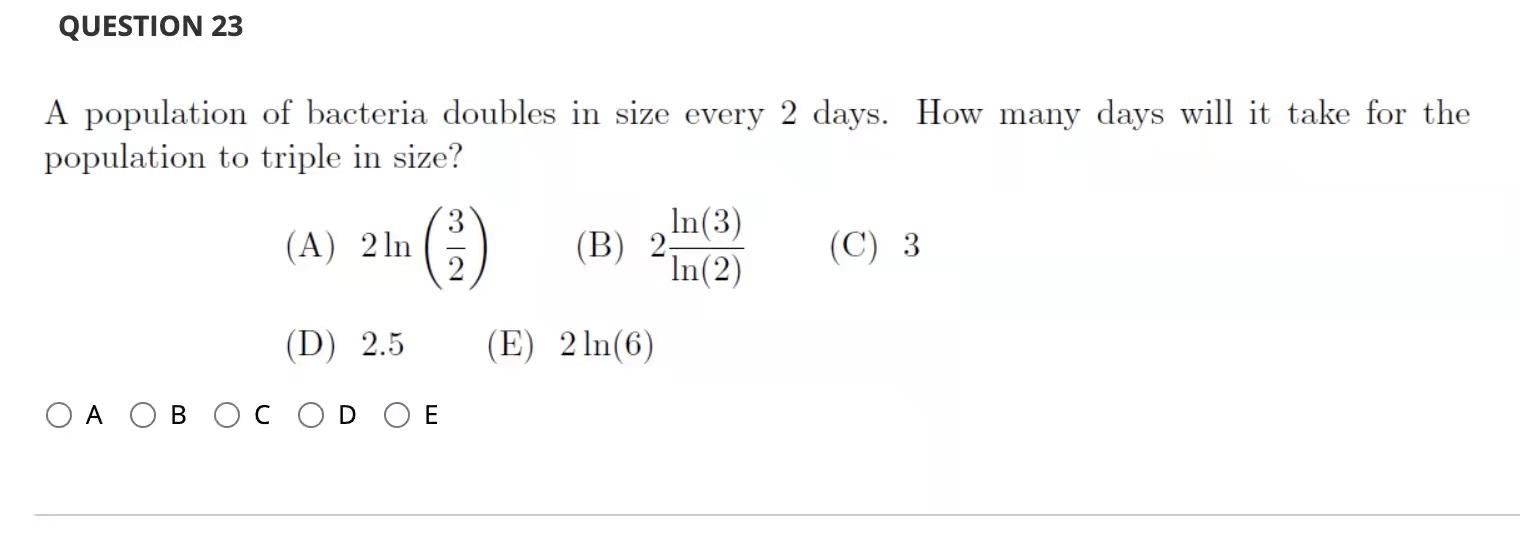 Solved Question 23 Days. How Many Days Will It Take For The 