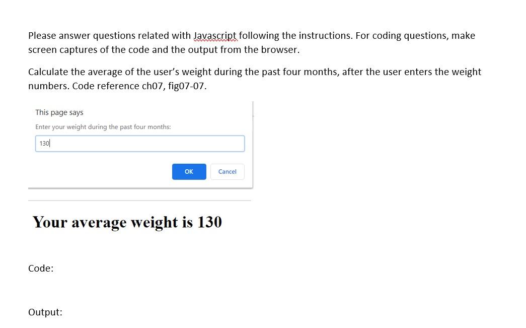 Solved Please answer questions related with Javascript | Chegg.com
