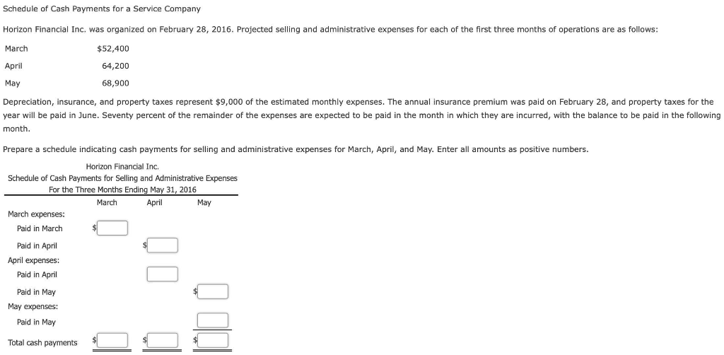 solved-schedule-of-cash-payments-for-a-service-company-chegg