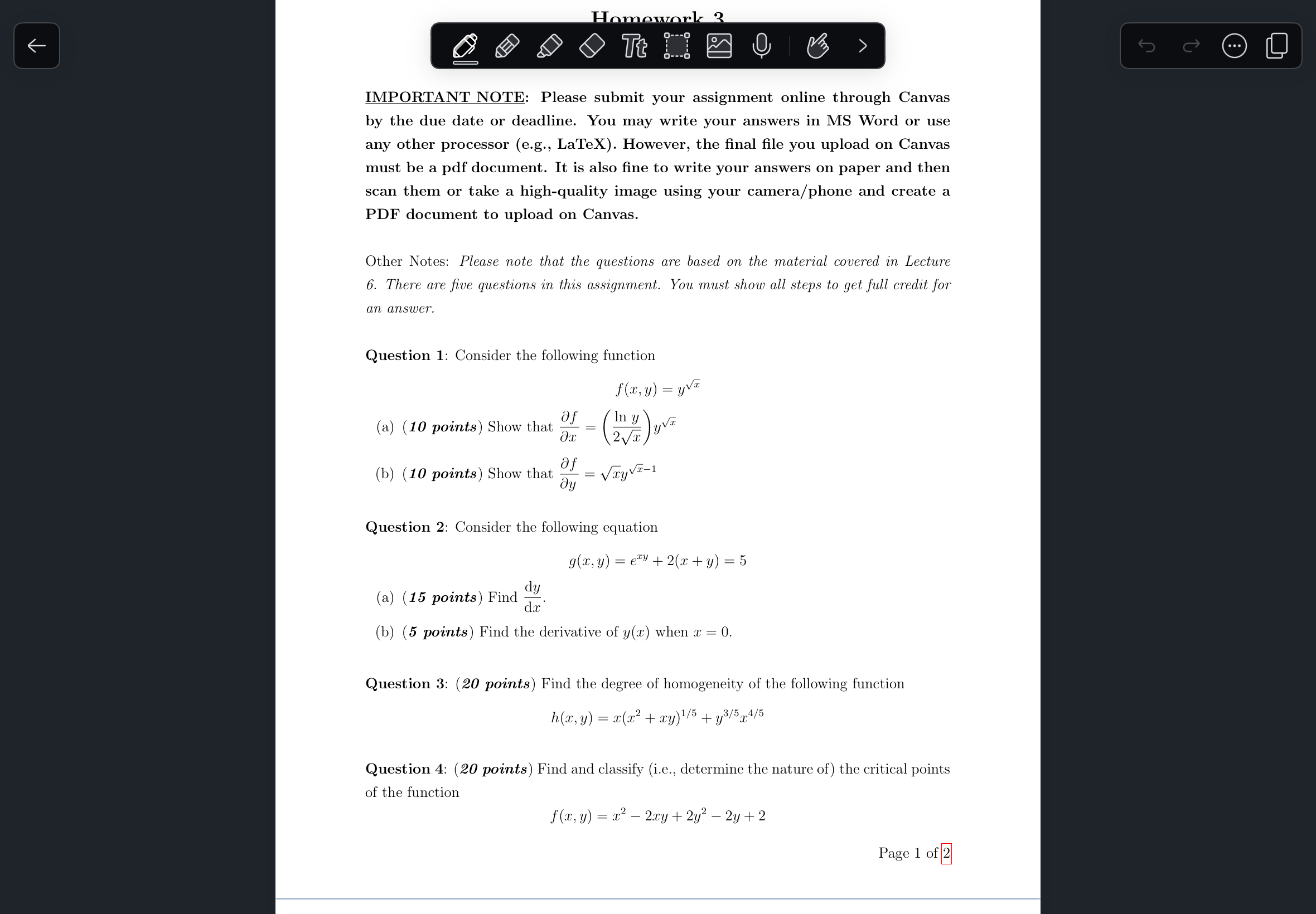 IMPORTANT NOTE: Please submit your assignment online | Chegg.com