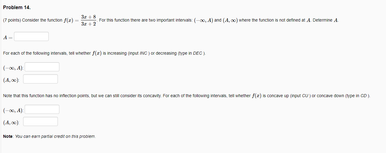Solved Problem 14. (7 points) Consider the function f(x) = | Chegg.com