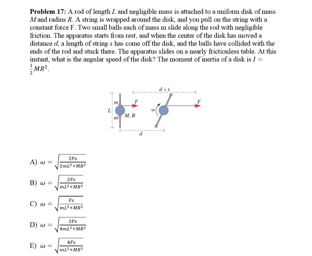 Solved Moment Of Inertia A Rod Of Length L And