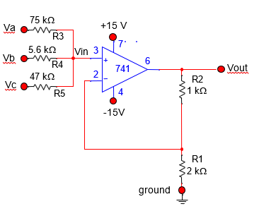 Solved Build the amplifier circuit as shown and answer the | Chegg.com