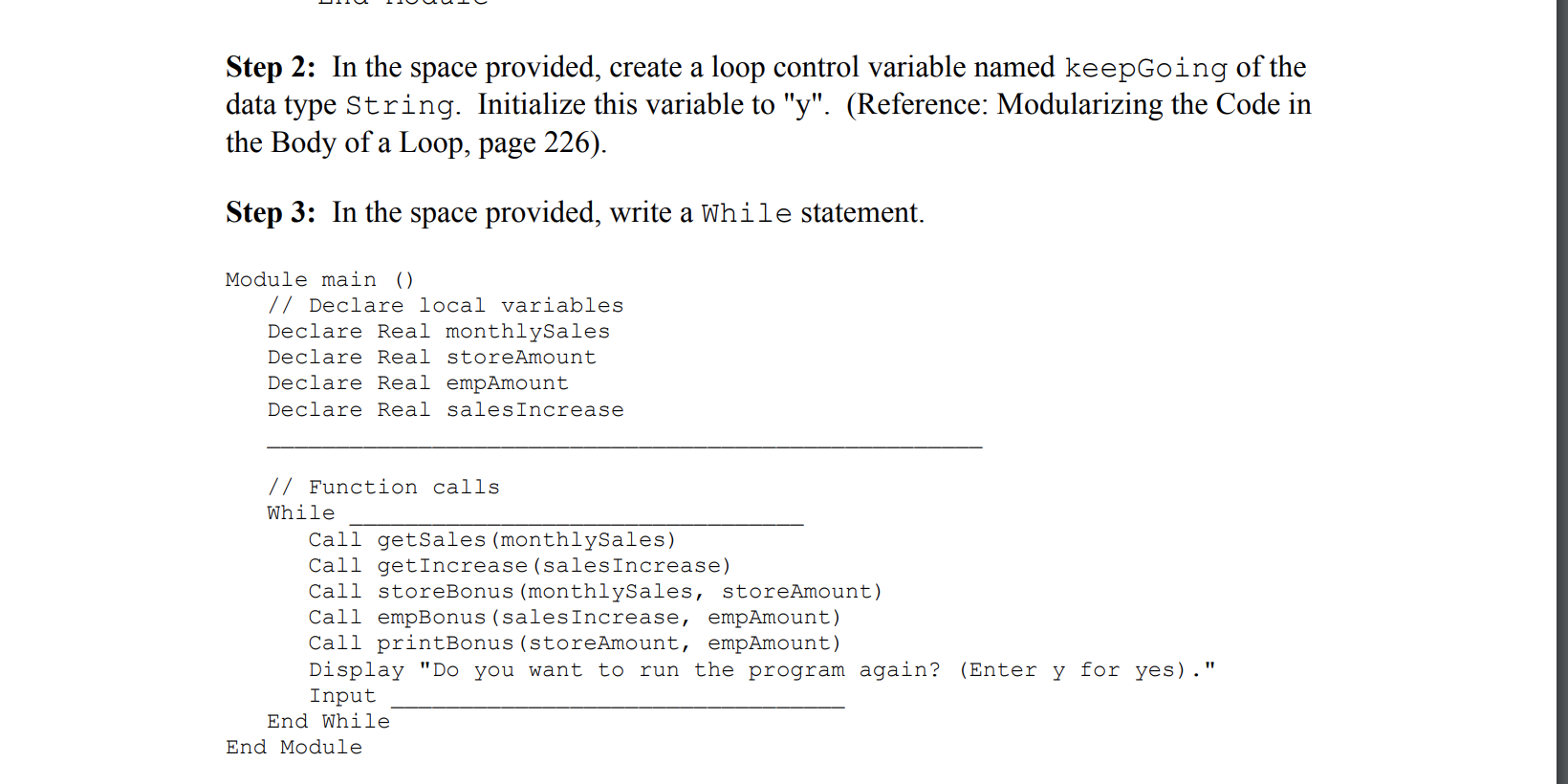 Solved Step 1: Examine The Following Main Module From Lab | Chegg.com