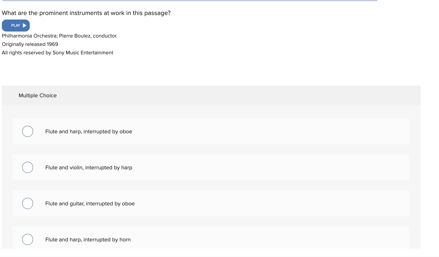 What are the prominent instruments at work in this | Chegg.com