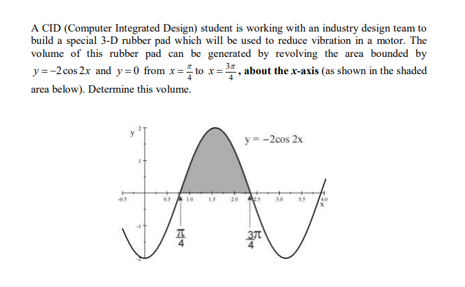 Solved A CID (Computer Integrated Design) student is working | Chegg.com
