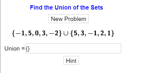 Solved Fill in the Union set, press Enter. If you get it | Chegg.com