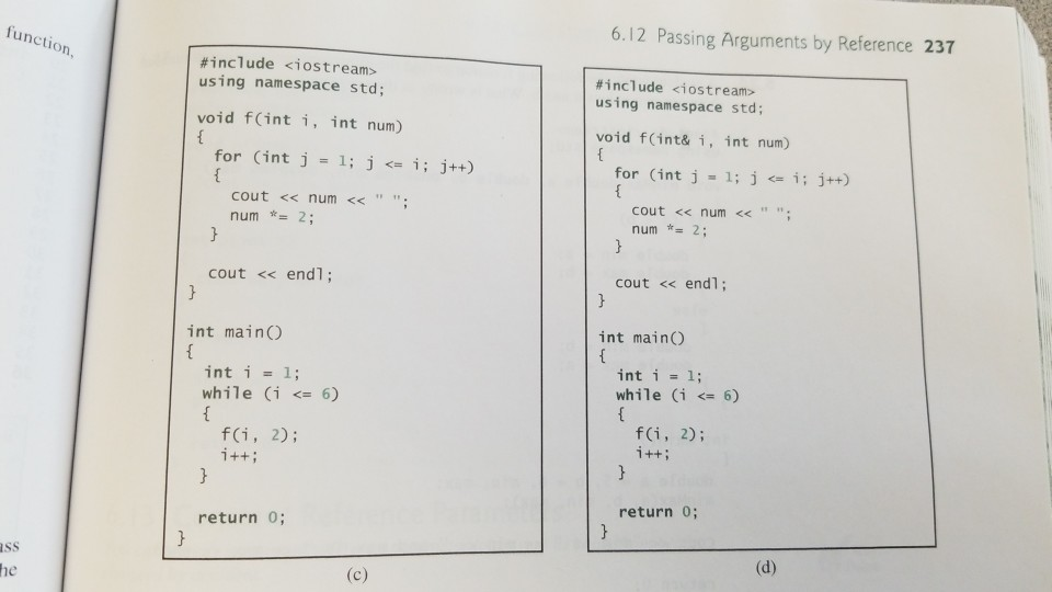 Solved 6.2 What is pass-by-value? What is pass-by-reference | Chegg.com