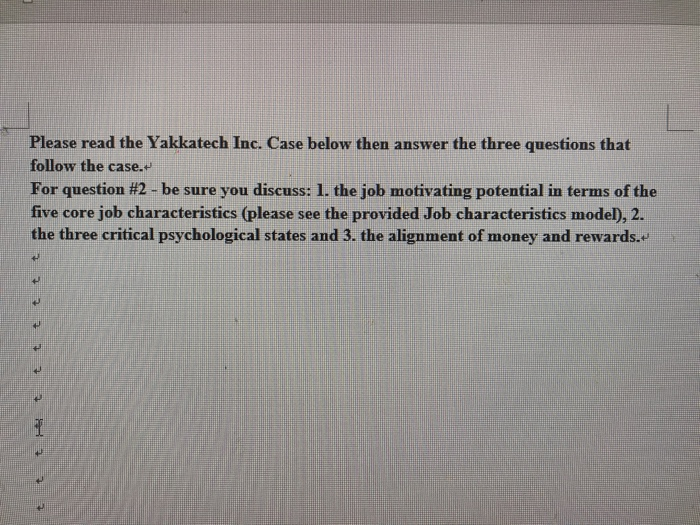 Solved Please read the Yakkatech Inc. Case below then answer