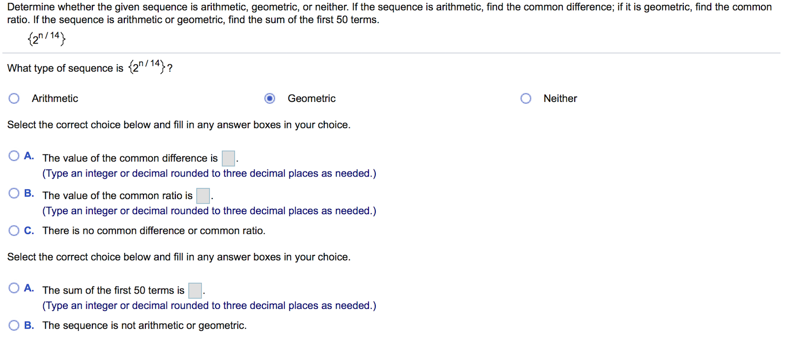Solved Determine Whether The Given Sequence Is Arithmetic Chegg Solved Determine Whether The Given Sequence Is Arithmetic Chegg