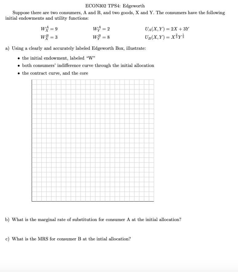 Solved Suppose There Are Two Consumers, A And B, And Two | Chegg.com