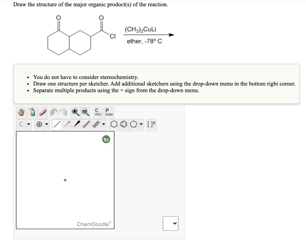 Solved Draw the structure of the major organic product(s) of | Chegg.com