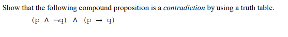 Solved Show that the following compound proposition is a | Chegg.com