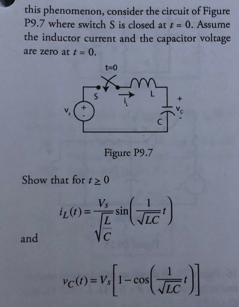 Solved 7 When A Dc Voltage Of V Volts Is Applied To A S Chegg Com