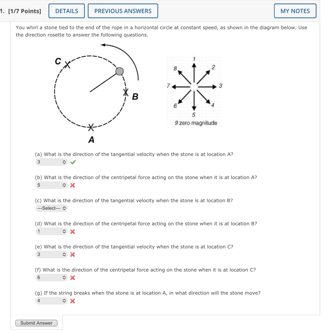 Solved You whirl a stone tied to the end of the rope in a | Chegg.com