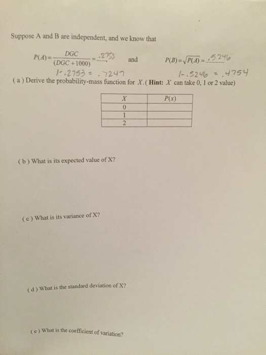 Solved X be the random variable representing the number of | Chegg.com