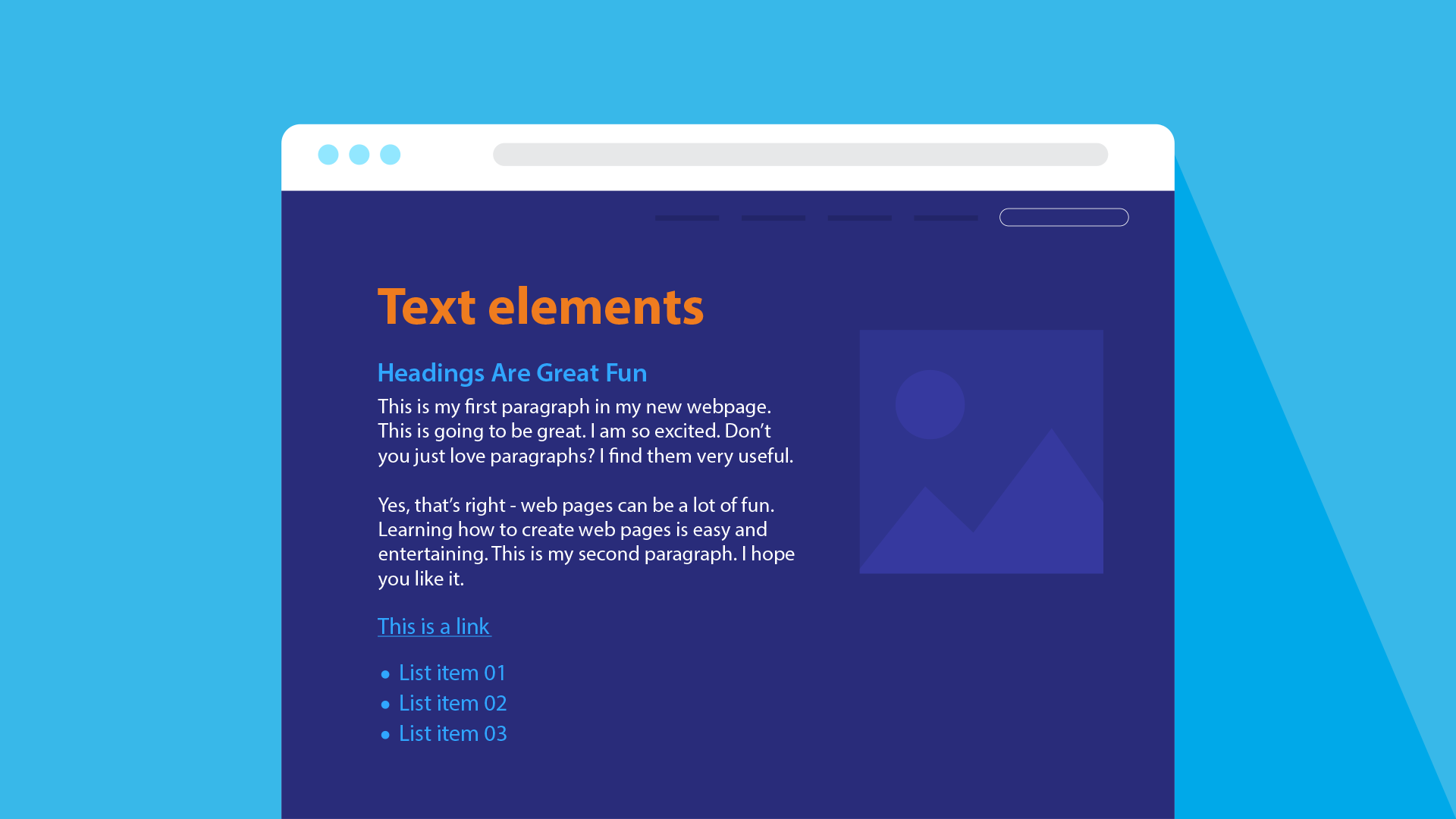 Solved HTML&CSS code like image [ Text element - paragraph - | Chegg.com