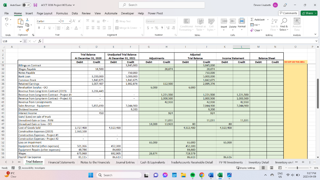 I need assistance completing the Balance Sheet, | Chegg.com