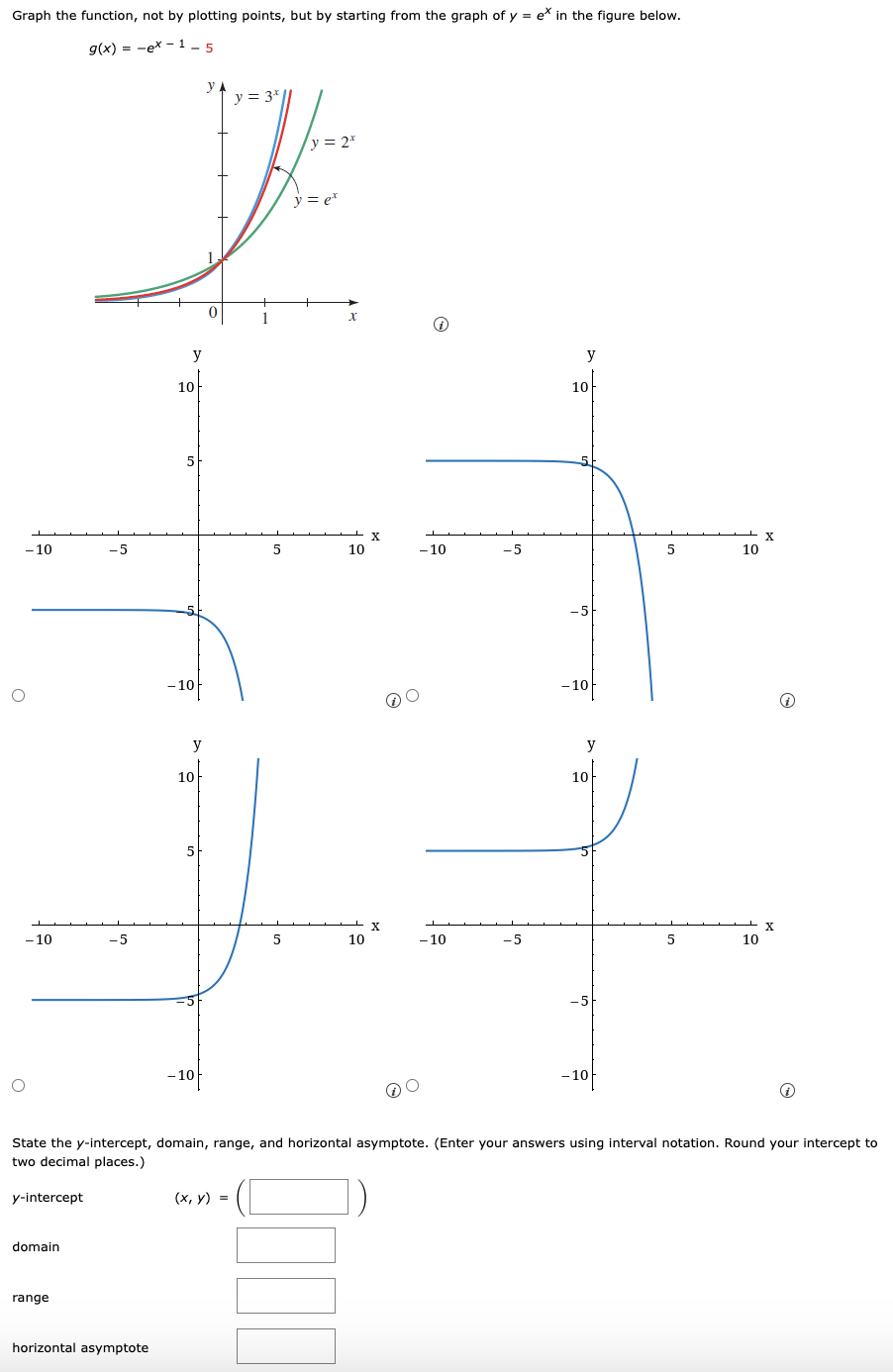 Solved Graph the function, not by plotting points, but by | Chegg.com