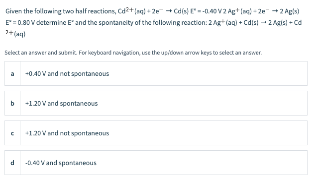 Solved What Is The Overall Cell Reaction For The Following Chegg