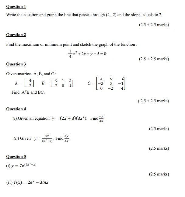 Solved Question 1 Write the equation and graph the line that | Chegg.com