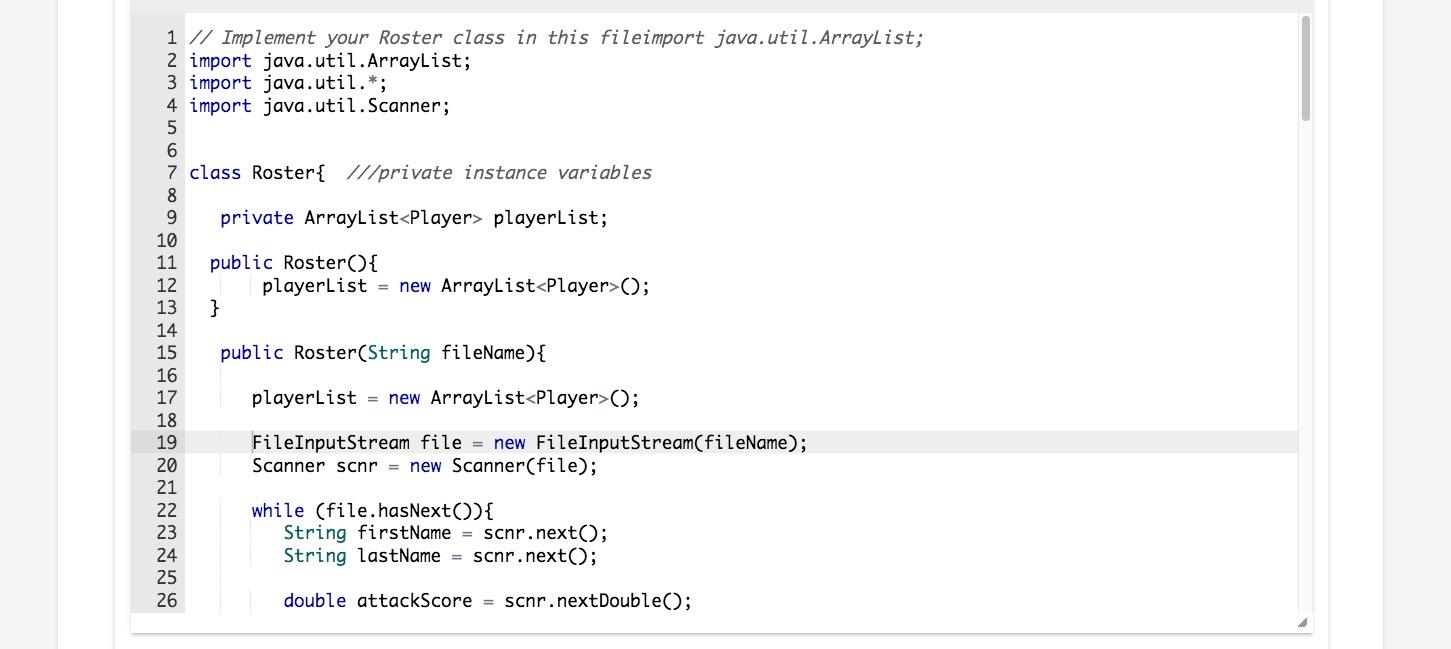 Solved Part 1 - Implement the Player Class In a file named | Chegg.com