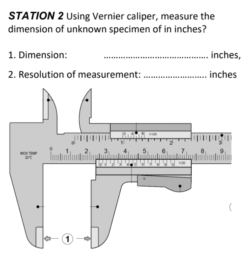 resolution of vernier caliper