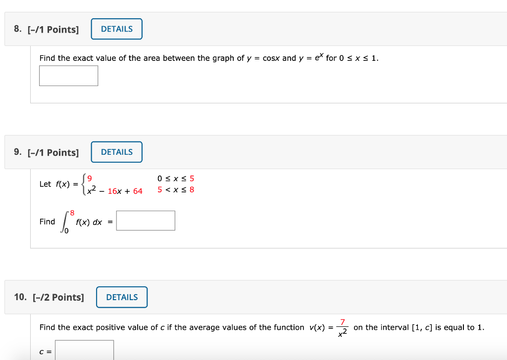Solved 5. [-/1 Points] DETAILS m Find the exact value of m | Chegg.com