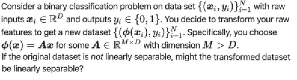 Solved Consider A Binary Classification Problem On Data Set 8773