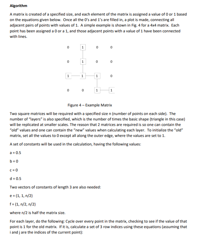 matrix assignment algorithm