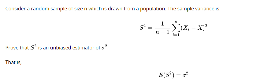 Solved Consider a random sample of size n which is drawn | Chegg.com