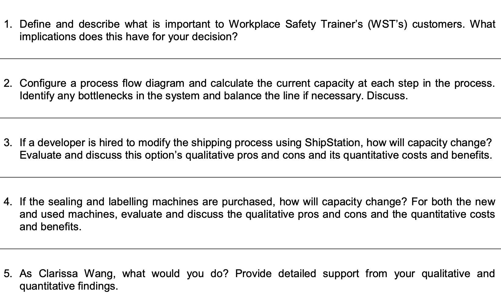 solved-i-task-analysis-based-on-the-customer-s-needs-chegg