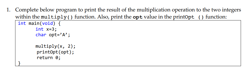 Solved Write a program in C languange which can be run for | Chegg.com