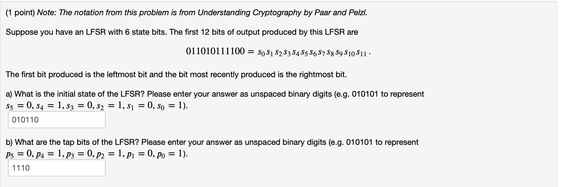 Solved (1 point) Note: The notation from this problem is | Chegg.com