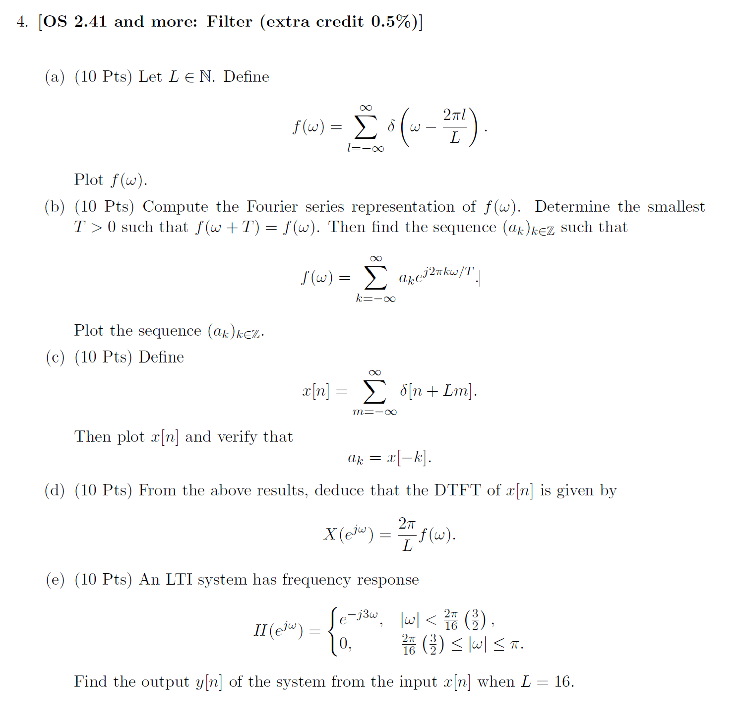 Solved 4. [OS 2.41 and more: Filter (extra credit 0.5% )] | Chegg.com