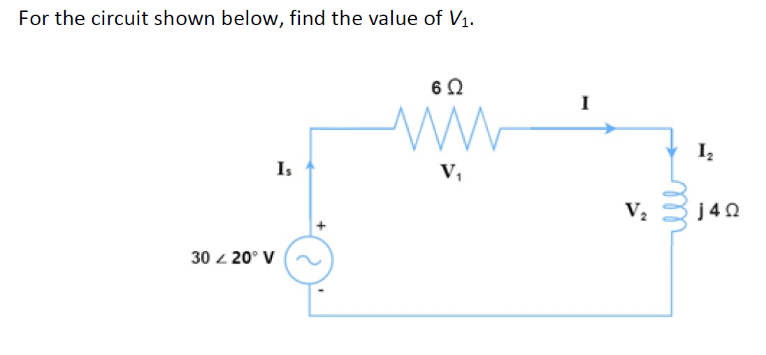 Solved For the circuit shown below, find the value of | Chegg.com
