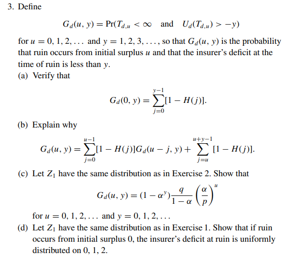 Solved Dickson Insurance risk and ruin, chapter 6 | Chegg.com
