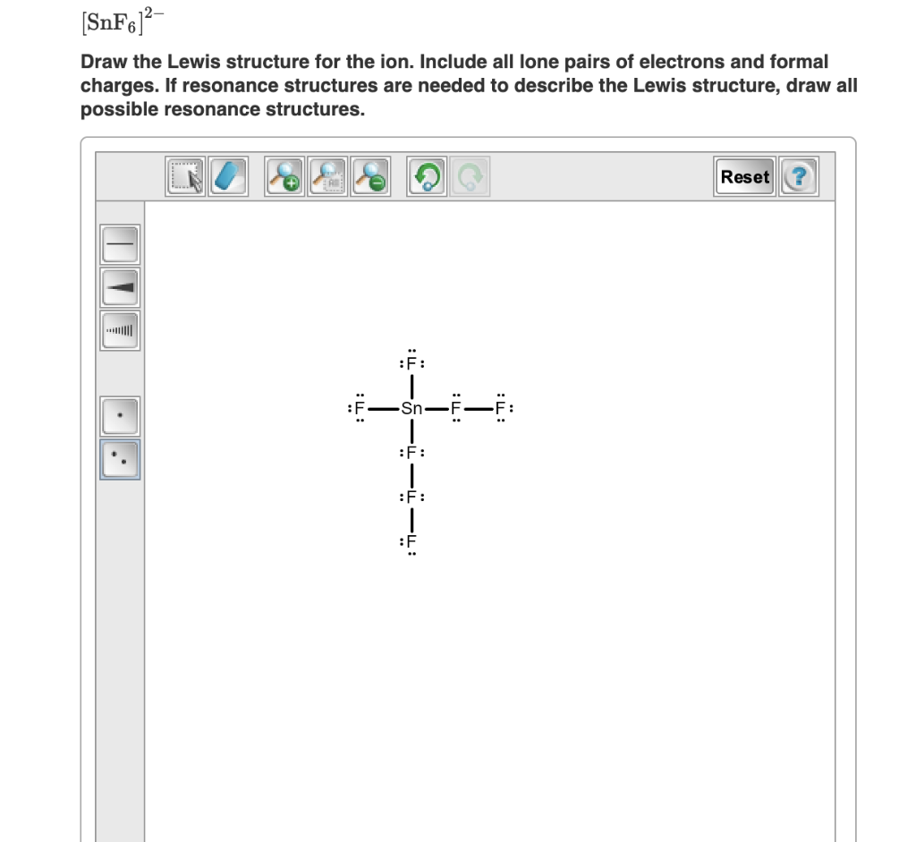 Solved SnF62- Draw The Lewis Structure For Ion Inc.