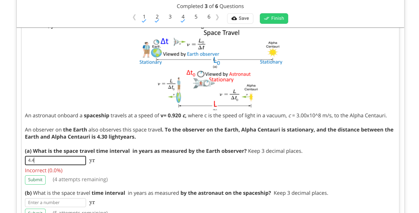 Solved < 1 2 Completed 3 of 6 Questions 3 4 5 6 > • Save v | Chegg.com