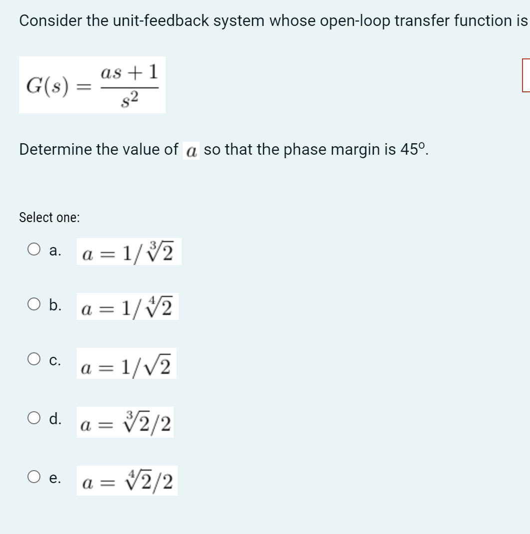 Solved Consider the unit-feedback system whose open-loop | Chegg.com