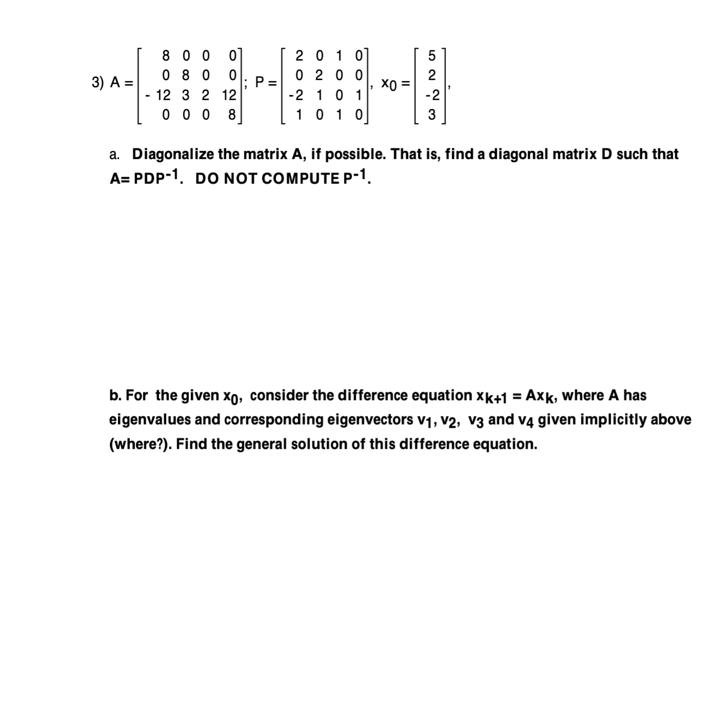 Solved Linear Algebra | Chegg.com