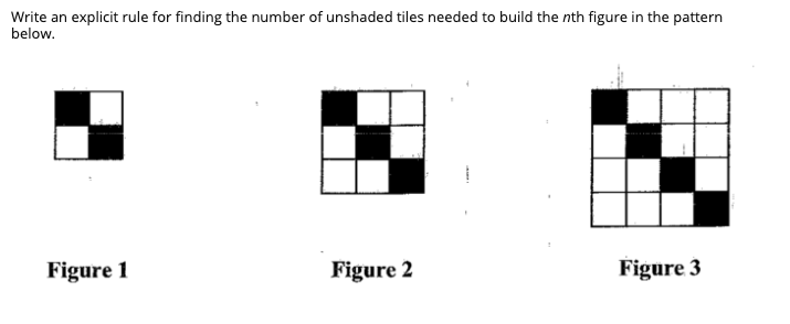 Solved Write an explicit rule for finding the number of | Chegg.com