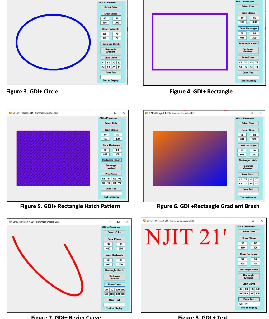 Solved GDI+, Graphics Primitives, Rectangles, Curves, | Chegg.com