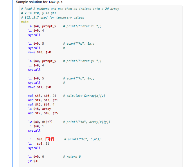 Solved Hi I am attaching both the C code and its mips | Chegg.com
