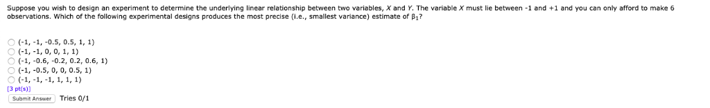 Solved Suppose you wish to design an experiment to determine | Chegg.com