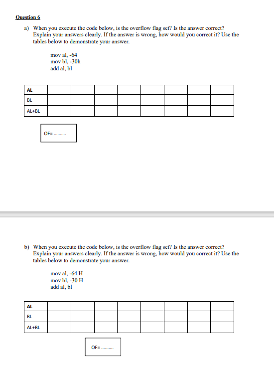 Question 6 a) When you execute the code below, is the | Chegg.com